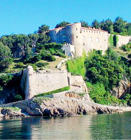 Visite du fort de Brégançon à partir de l’hôtel Auberge de la Calanque le Lavandou