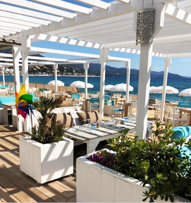 Restaurant Siesta Beach conseillé par l'hôtel Auberge de la Calanque au Lavandou